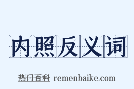 内照反义词是什么意思的图片